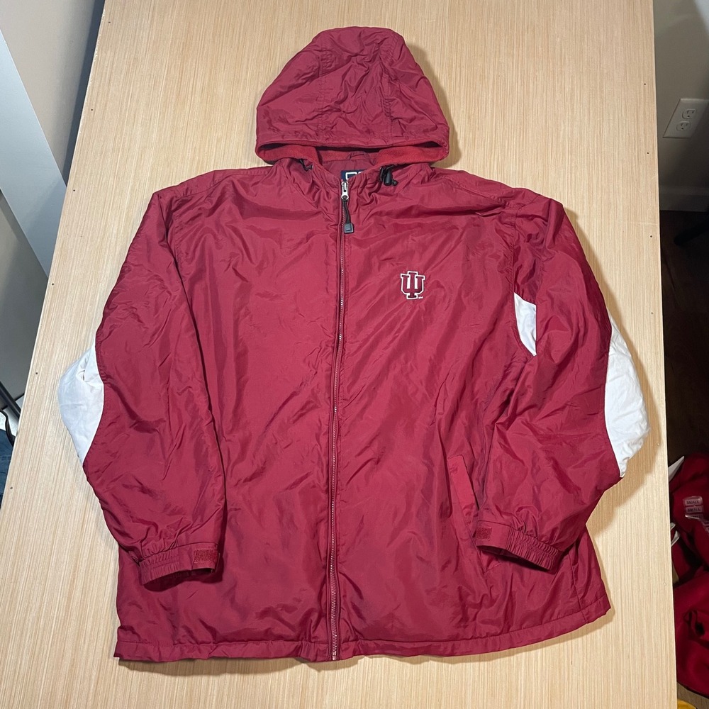 Crable Sportswear Indiana University Hoosiers Mens XL Crimson Hooded Jacket